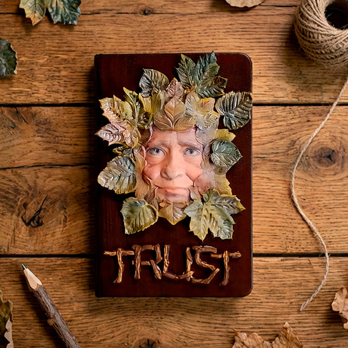 Cosmic Shimmer Forest Leaf Green Man Silicone Mould