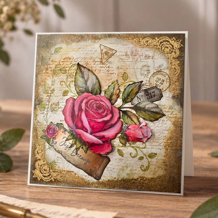 Cosmic Shimmer Rambling Roses DL Stamp Set