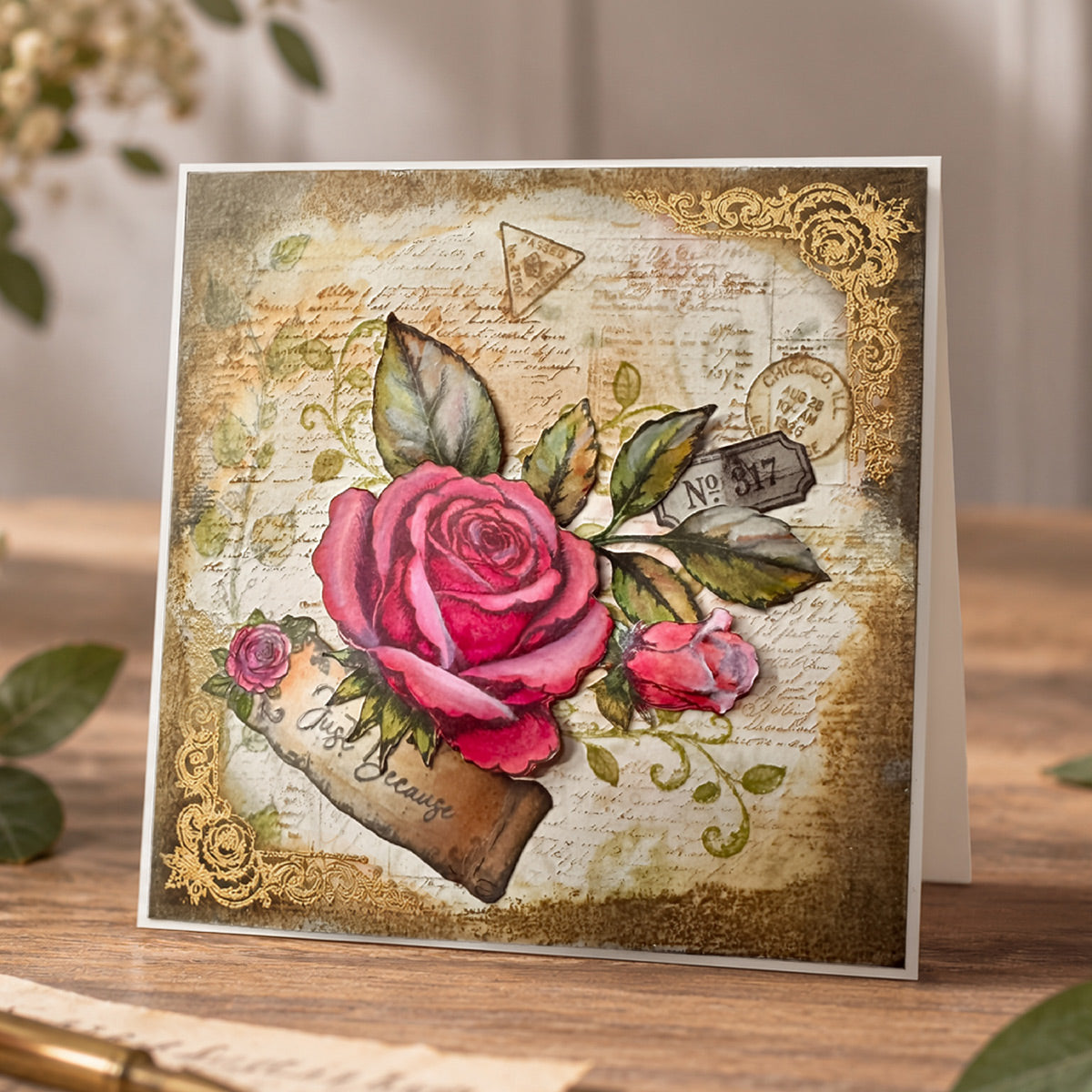 Cosmic Shimmer Past & Postal DL Stamp Set