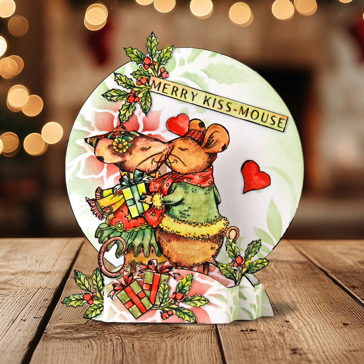 Pink Ink Designs - Merry Kiss-Mouse, DL Stamp Set