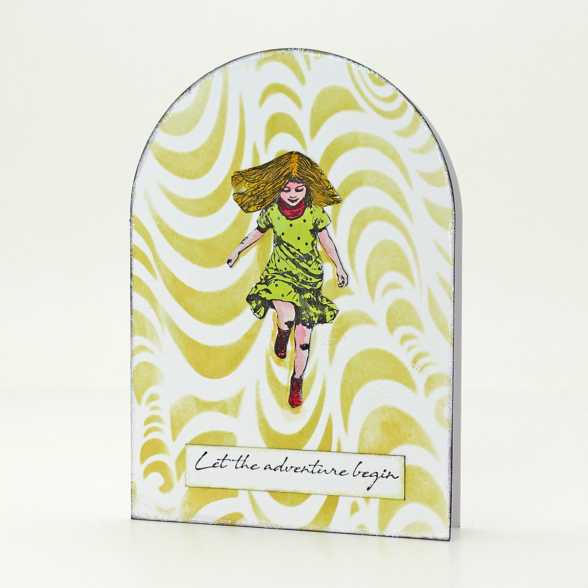 Trance 8x8 Mixed Media Stencil by Andy Skinner