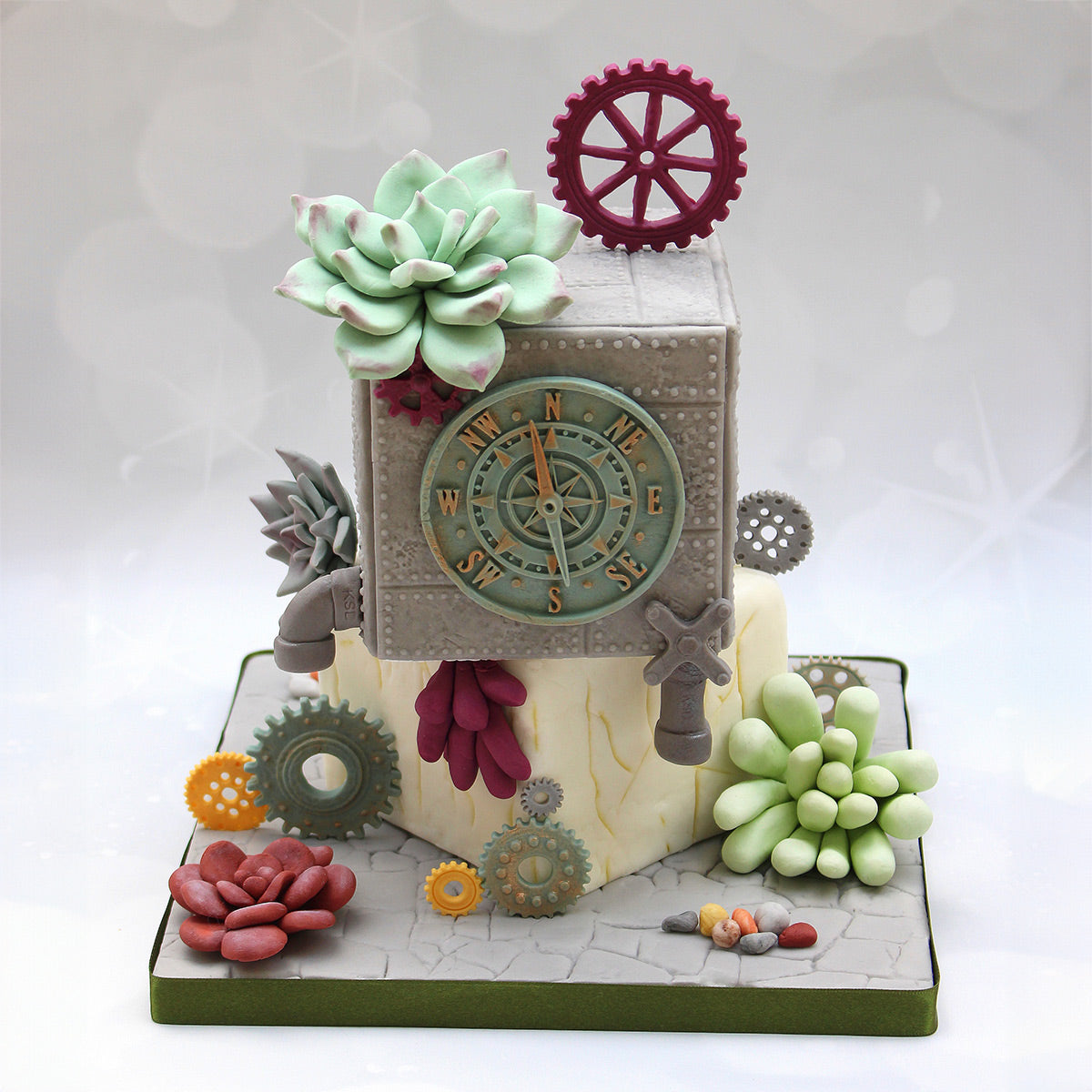 Distressed Cogs Silicone Mould