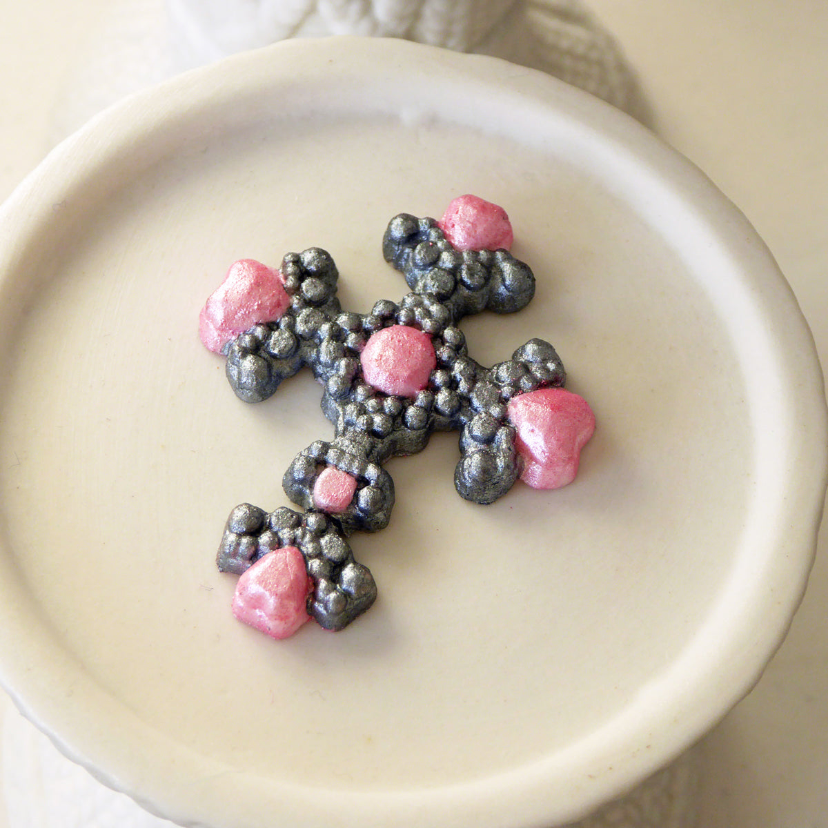 Beaded Cross Silicone Mould