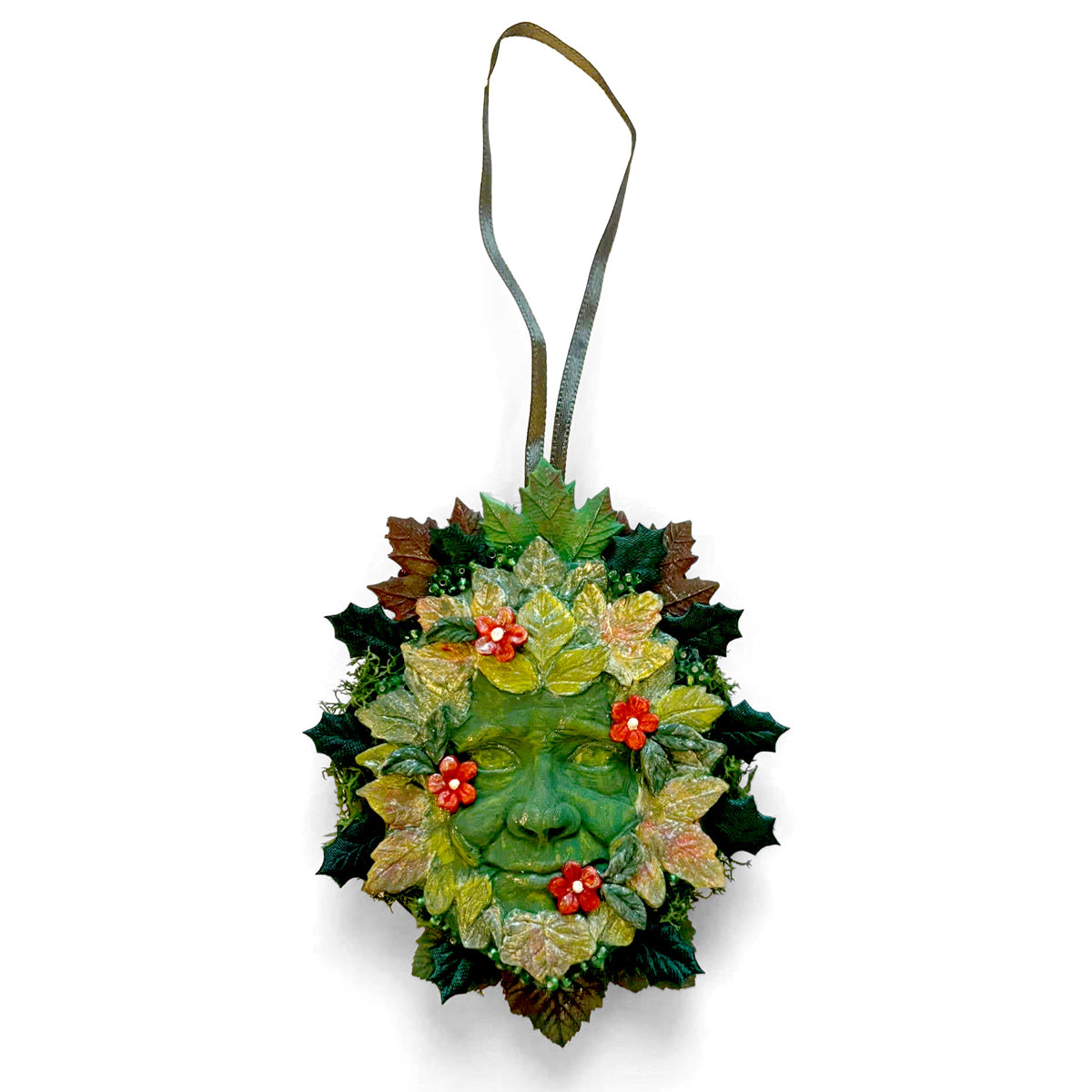 Cosmic Shimmer Forest Leaf Green Man Silicone Mould