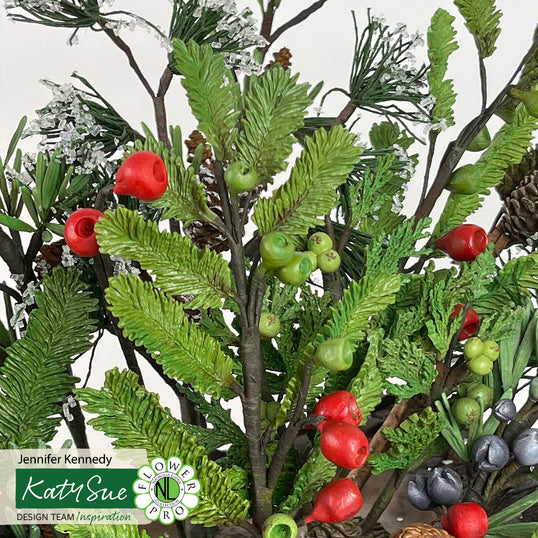 Flower Pro Winter Foliage Silicone Mould