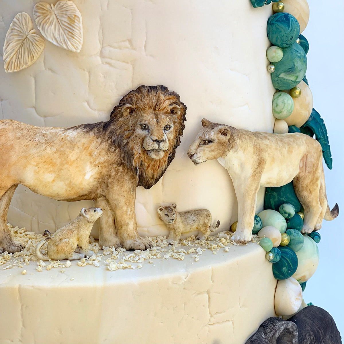 Lion Family Silicone Mould