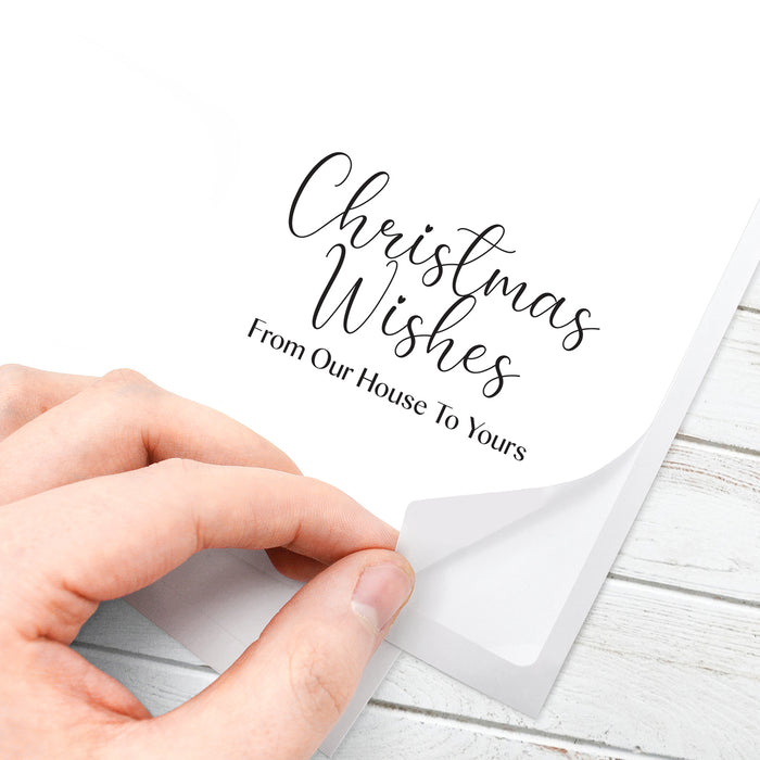 From Our House To Yours at Christmas Peelables, 48 stickers