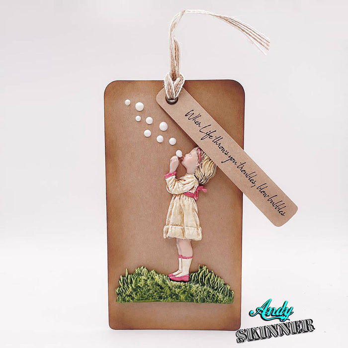 Cosmic Shimmer Blowing Bubbles Silicone Mould by Andy Skinner