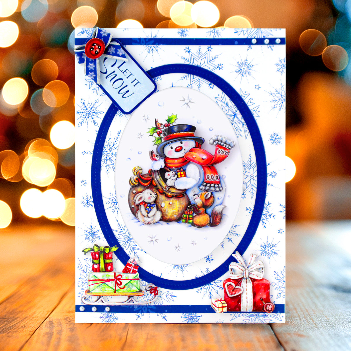 Luxury Snow Globe Snowmen & Scenes Card Making Collection