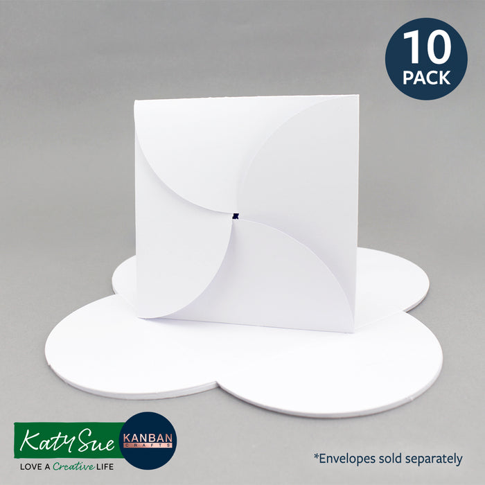 Kanban Crafts 5x5 White Interlocking Cards, pack of 10