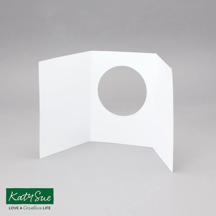 White Circle Aperture Cards 104x152mm (pack of 10)