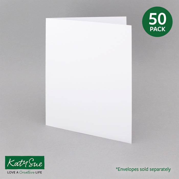 White A5 Single Fold Cards 300gsm 150x203mm (pack of 50)