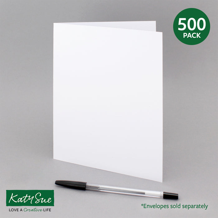 Weiße, einfach gefaltete A5-Karten, 300 g/m², 150 x 203 mm (500er-Packung)