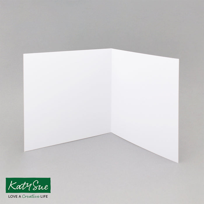 Weiße, einfach gefaltete Karten, 300 g/m², 144 x 144 mm (500er-Packung)