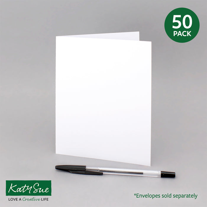White 5x7 Single Fold Cards 300gsm 127x178mm (pack of 50)