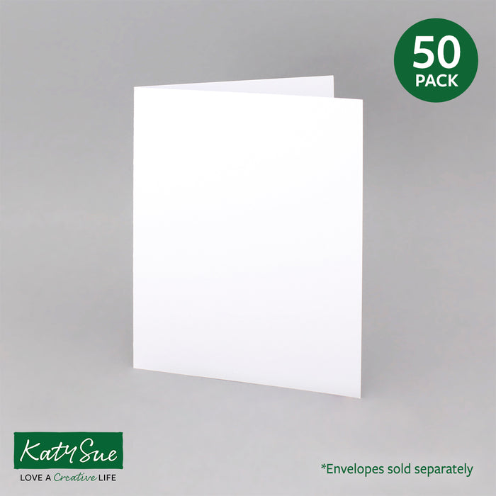 Weiße 5x7-einfach gefaltete Karten, 300 g/m², 127 x 178 mm (50er-Pack)