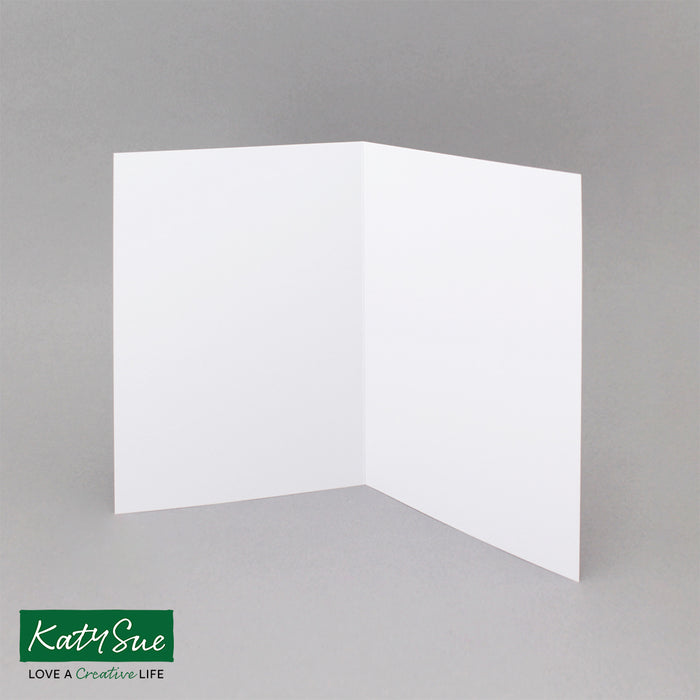 Weiße, einfach gefaltete A6-Karten, 300 g/m², 105 x 148 mm (50er-Pack)