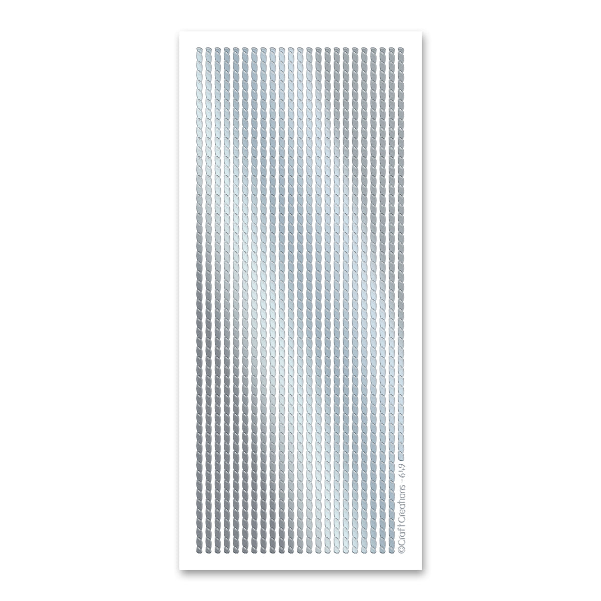 Rope Borders Silver Self Adhesive Stickers — Katy Sue Designs