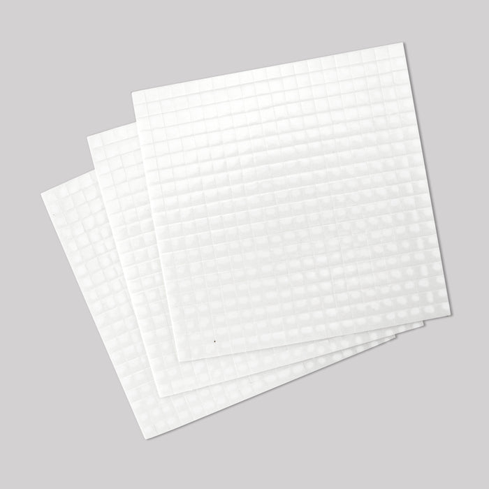 5 x 5 mm doppelseitige Klebepads – weiß, 1 mm, 3er-Packung