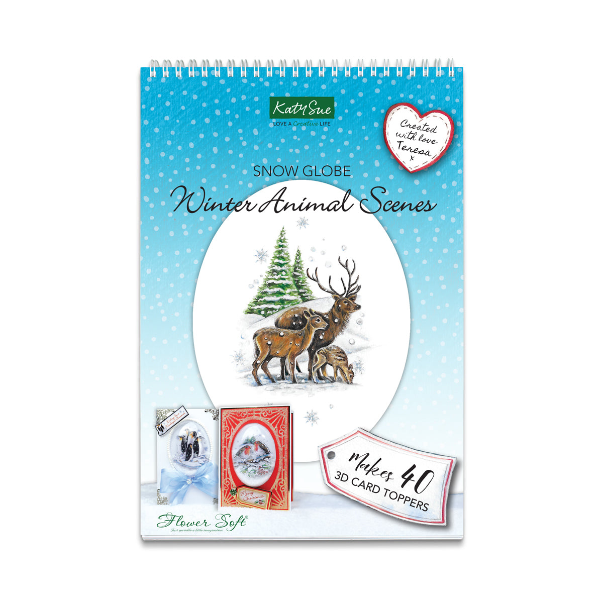 Snow Globe Winter Animal Scenes | Paper Craft Pad (Not Die Cut)