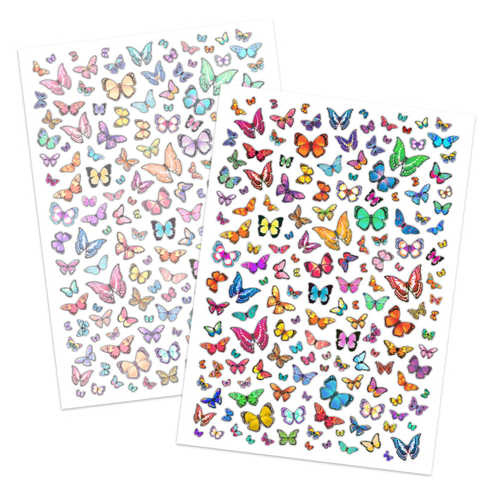 A Kaleidoscope of Die Cut Butterflies, 2 sheets