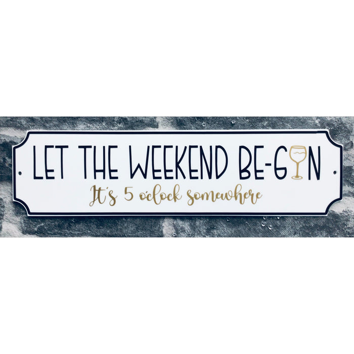 Acrylic Large Street Sign Plaque - 3mm Gloss White