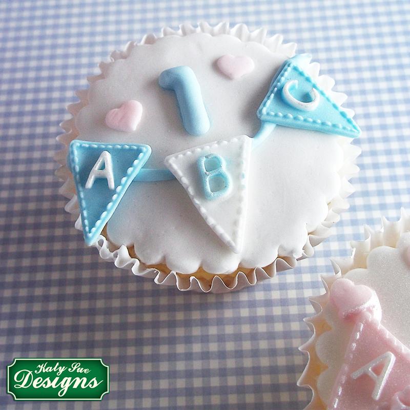 CD - Alphabet bunting cake decorating mould 