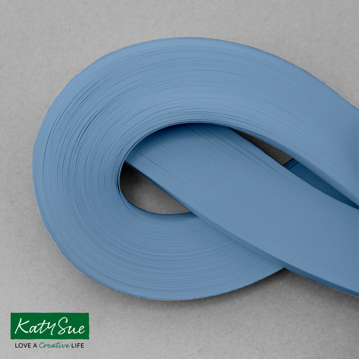 Medium Blue 10mm Single Colour Quilling Strips (pack of 100)