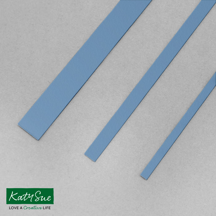 Mittelblaue 10 mm einfarbige Quilling-Streifen (Packung mit 100 Stück)