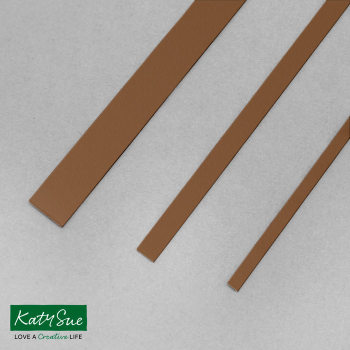 Schokoladenbraune 10 mm einfarbige Quilling-Streifen (Packung mit 100 Stück)