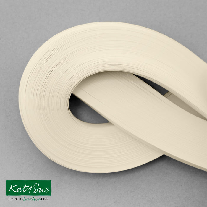 Clotted Cream 10mm Single Colour Quilling Strips (pack of 100)
