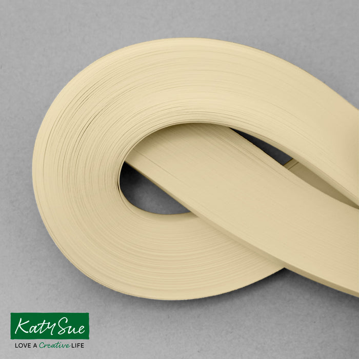 Cream 3mm Single Colour Quilling Strips (pack of 100)