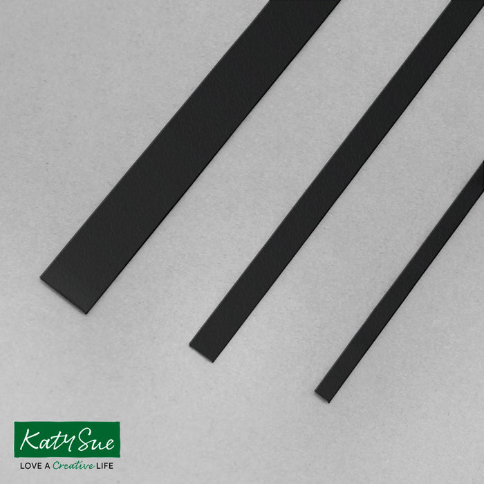 Schwarze 10 mm einfarbige Quilling-Streifen (Packung mit 100 Stück)