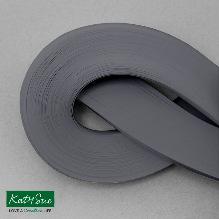 Dark Grey 10mm Single Colour Quilling Strips (pack of 100)