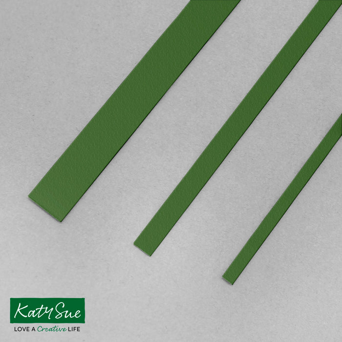 Einfarbige Quilling-Streifen, Lincoln-Grün, 5 mm, 100 Stück
