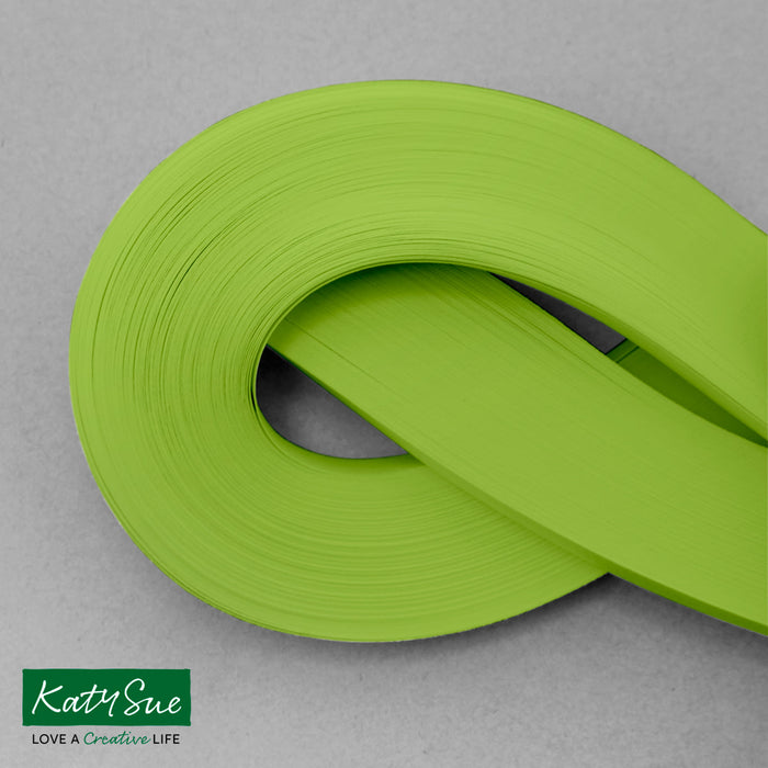 Üppiges Grün, einfarbig, 5 mm, Quilling-Streifen (100 Stück)