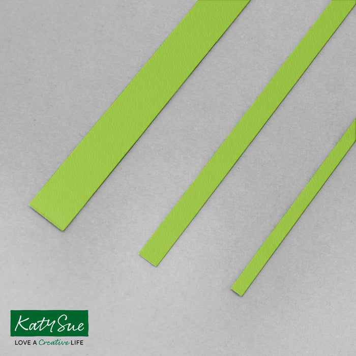 Üppiges Grün, 10 mm, einfarbige Quilling-Streifen (100 Stück)