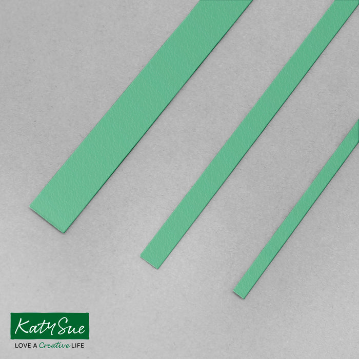 Opalgrüne 10 mm einfarbige Quilling-Streifen (Packung mit 100 Stück)