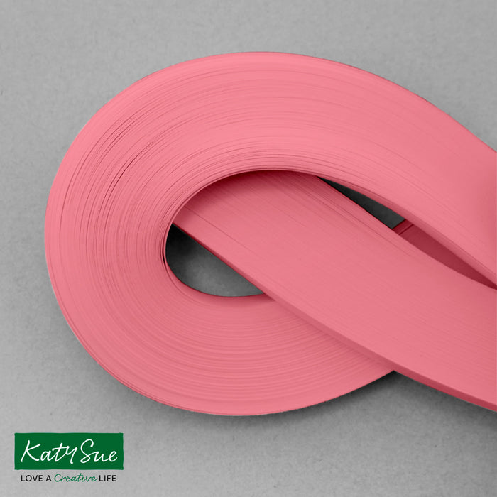 Helle 3 mm rosa einfarbige Quilling-Streifen (Packung mit 100 Stück)