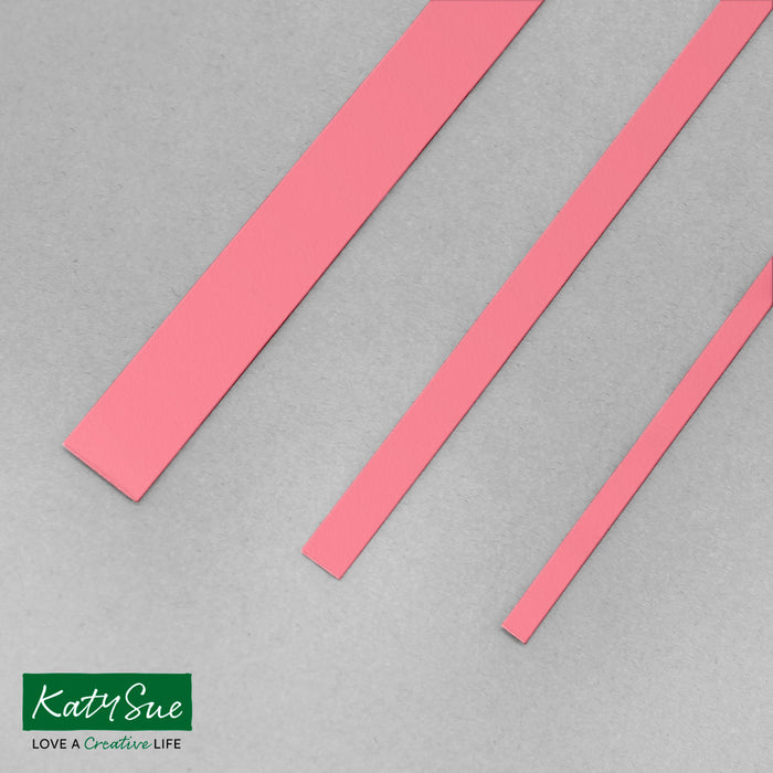 Leuchtend rosa 5 mm einfarbige Quilling-Streifen (Packung mit 100 Stück)