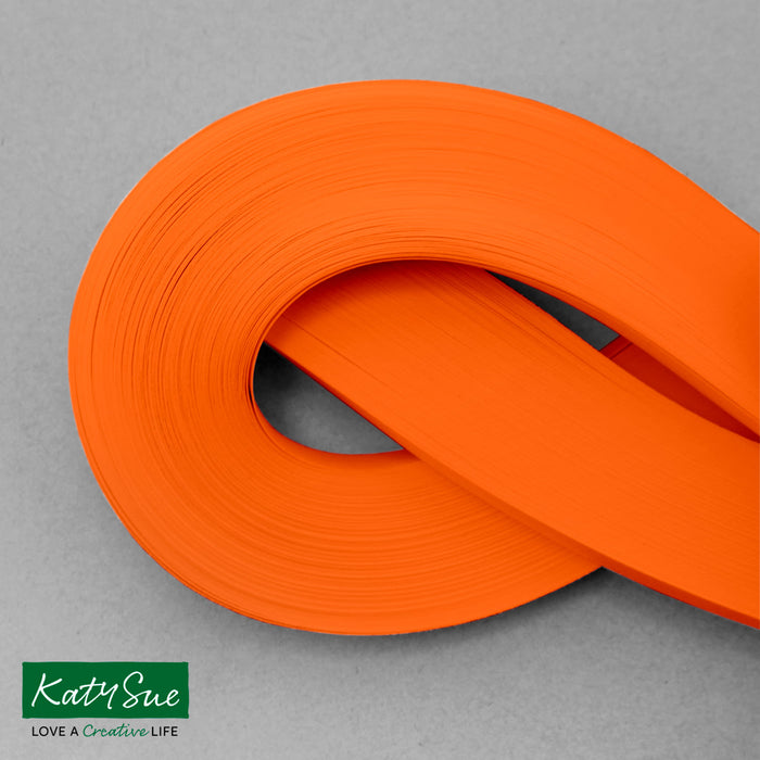 Orange 10mm Single Colour Quilling Strips (pack of 100)
