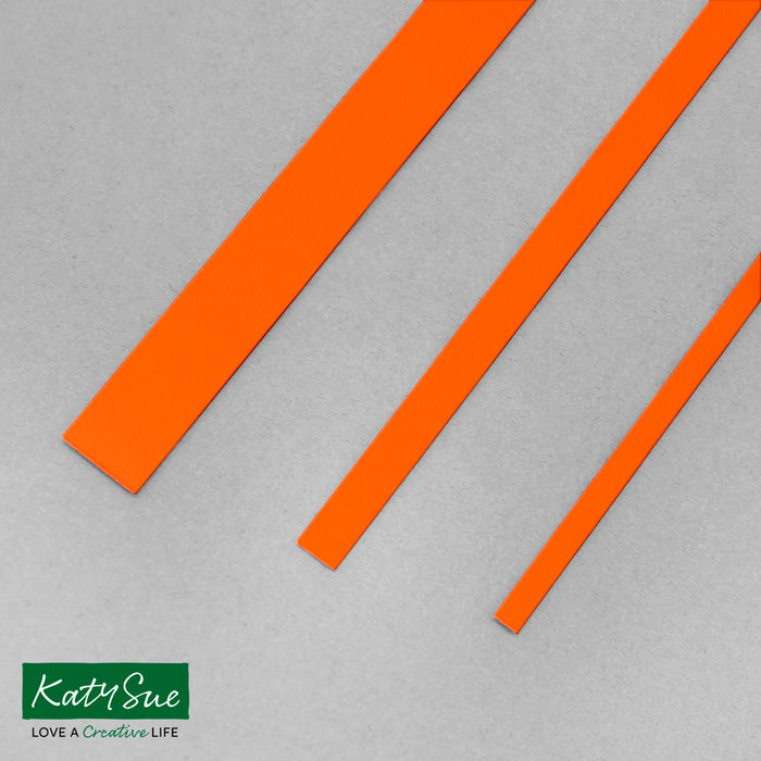 Orange 5 mm einfarbige Quilling-Streifen (Packung mit 100 Stück)