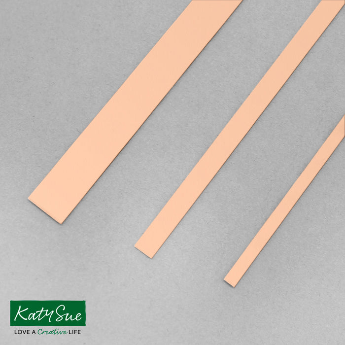 Pale Peach 10mm Single Colour Quilling Strips (pack of 100)