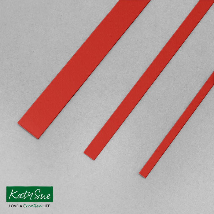 Weihnachtsrote 10 mm einfarbige Quilling-Streifen (Packung mit 100 Stück)