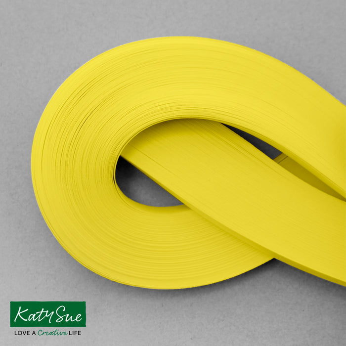 Canary Yellow 10mm Single Colour Quilling Strips (pack of 100)