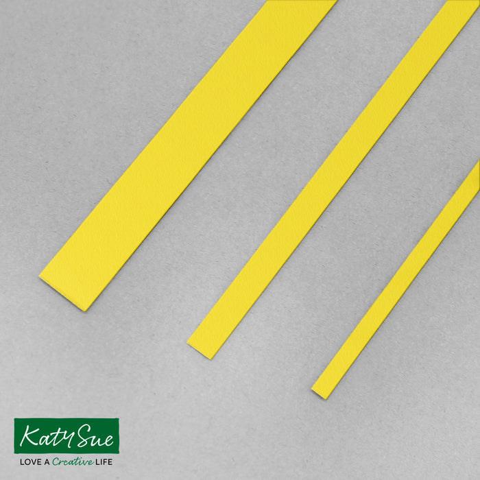 Canary Yellow 10mm Single Colour Quilling Strips (pack of 100)
