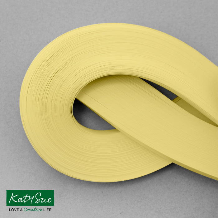 Pale Yellow 5mm Single Colour Quilling Strips (pack of 100)