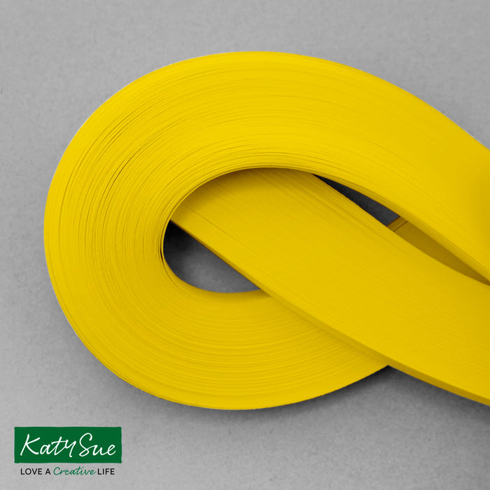 Buttercup Yellow 3 mm einfarbige Quilling-Streifen (Packung mit 100 Stück)