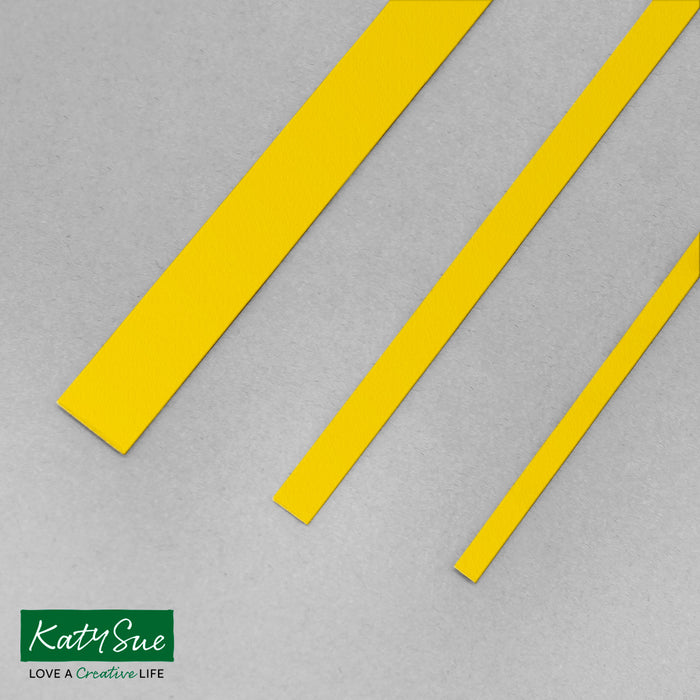 Buttercup Yellow 10 mm einfarbige Quilling-Streifen (Packung mit 100 Stück)