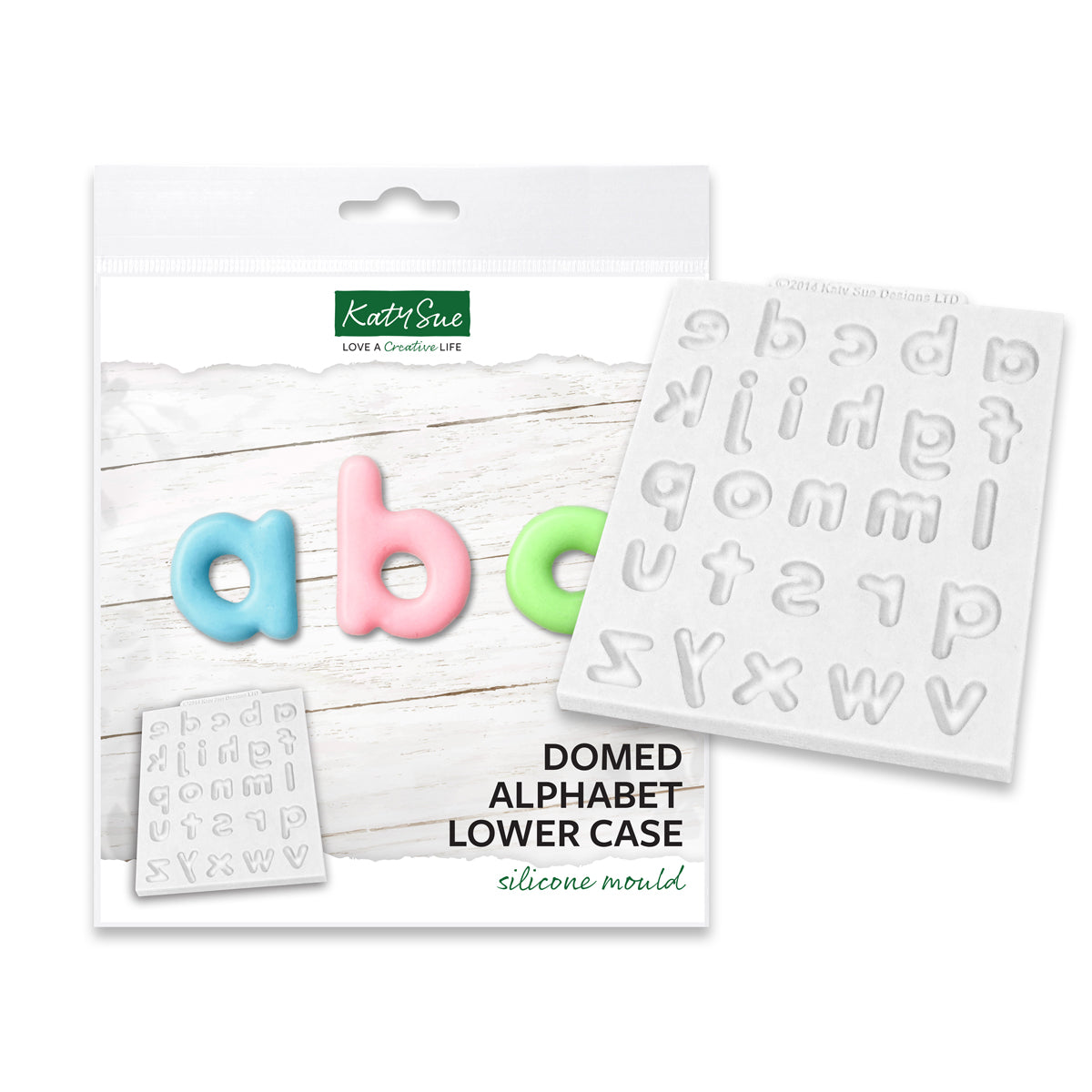 Domed Alphabet Lower Case Silicone Mould